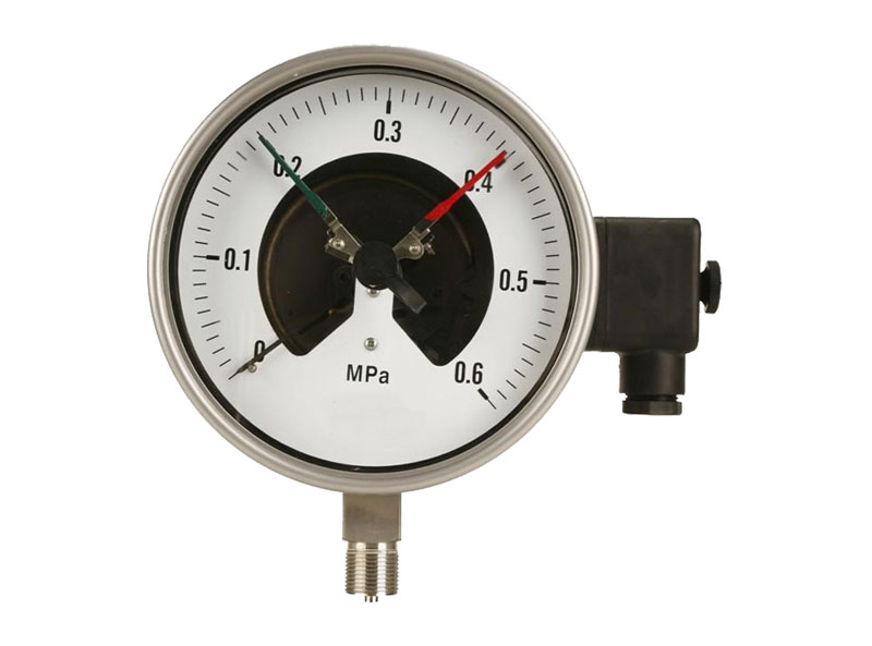 inflation device's pressure gauge