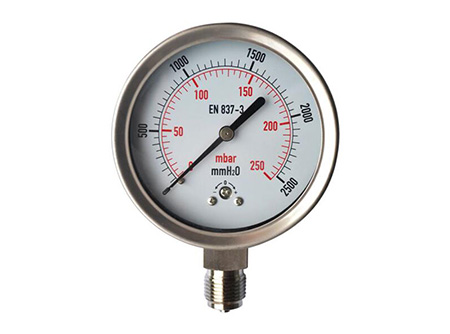 Features of capsule type pressure gauge