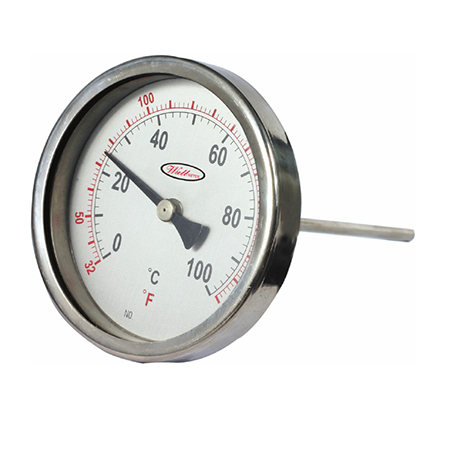 Two measurement errors of outdoor metal thermometers